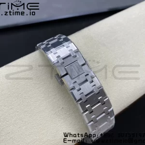 AP Royal Oak 41mm 15500 SS ZF 1:1 Best Edition Blue Textured Dial on SS Bracelet SA4302 Super Clone V3 - Super Clone Watch | 1:1 Best Version