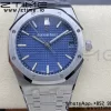 AP Royal Oak 41mm 15500 SS ZF 1:1 Best Edition Quadrante blu testurizzato su bracciale SS SA4302 Super Clone V3 - Orologio super clone | 1:1 Best Version