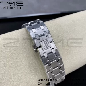 AP Royal Oak 41mm 15500 SS ZF 1:1 Best Edition White Textured Dial on SS Bracelet SA4302 Super Clone V3 - Super Clone Watch | 1:1 Best Version