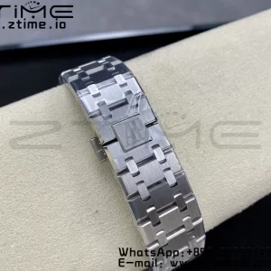AP ロイヤルオーク 41mm 15500 SS ZF 1:1 ベストエディション ブラックテクスチャードダイヤルSSブレスレット SA4302 スーパークローン V3 - スーパークローンウォッチ｜1:1 ベストバージョン