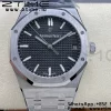 AP Royal Oak 41mm 15500 SS ZF 1:1 Best Edition Black Textured Dial on SS Bracelet SA4302 Super Clone V3 - Super Clone Watch | 1:1 Best Version