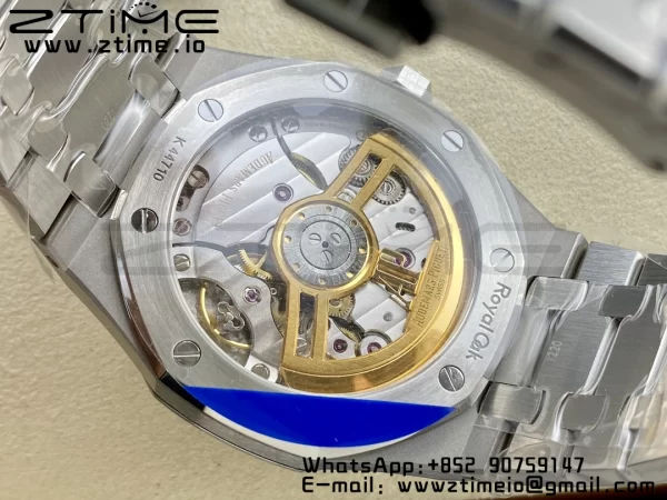 AP ロイヤルオーク 41mm 15500 SS ZF 1:1 ベストエディション ブラックテクスチャードダイヤルSSブレスレット SA4302 スーパークローン V3 - スーパークローンウォッチ｜1:1 ベストバージョン