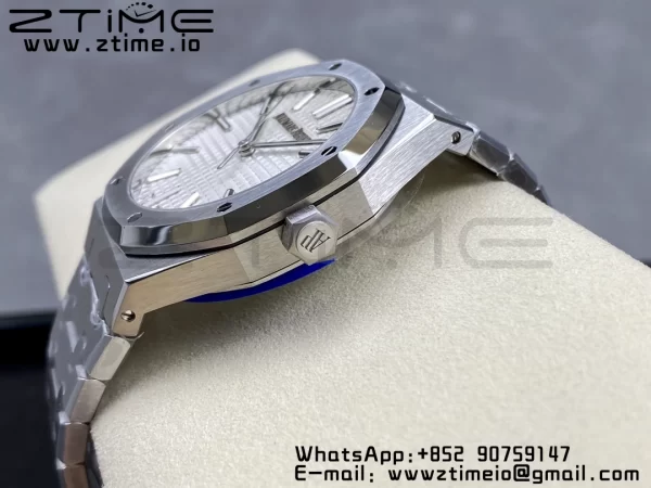 AP Royal Oak 41mm 15510 "50th Anniversary" SS ZF 1:1 Best Edition Gray Textured Dial on SS Bracelet A4302 - Super Clone Watch | 1:1 Best Version