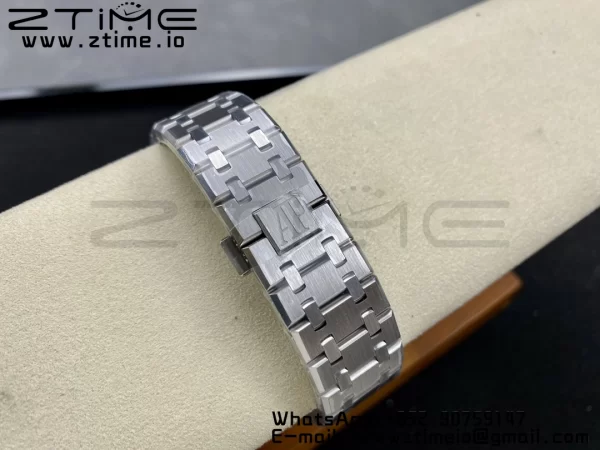 AP Royal Oak 41mm 15510 "50th Anniversary" SS ZF 1:1 Best Edition Gray Textured Dial on SS Bracelet A4302 - Super Clone Watch | 1:1 Best Version
