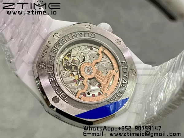 AP AP Royal Oak Perpetual Calendar 26579CE White Ceramic APSF Best Edition on White Ceramic Bracelet A5134 (CHS) V3 - Super Clone Watch | 1:1 Best Version