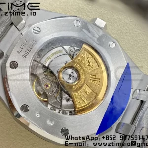 AP Royal Oak 37mm 15454 Frosted SS APSF 1:1 Best Edition White Textured Dial on Frosted SS Bracelet SA3120 Super Clone V2 - Super Clone Watch | 1:1 Best Version