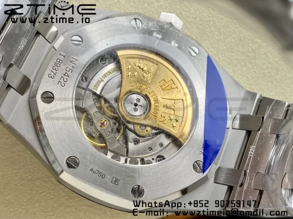 AP Royal Oak 37mm 15454 Frosted SS APSF 1:1 Best Edition Black Textured Dial on Frosted SS Bracelet SA3120 Super Clone V2 - Super Clone Watch | 1:1 Best Version
