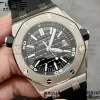 AP Royal Oak Offshore Diver 15710 ZF 1:1 Best Edition Μαύρο καντράν σε μαύρο λουράκι από καουτσούκ SA3120 Super Clone V2 - Super Clone Watch | 1:1 Best Version