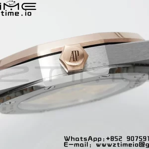 AP Royal Oak 37mm 15450 SS/RG APSF 1:1 Best Edition White Textured Dial on SS/RG Bracelet SA3120 Super Clone - Super Clone Watch | 1:1 Best Version