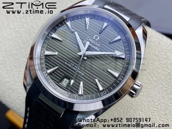 OMEGA Aqua Terra 150M Master Chronometers VSF 1:1 Best Edition Green Dial on Black Rubber Strap A8900 Super Clone - Super Clone Watch | 1:1 Best Version