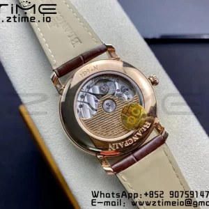 Blancpain Villeret 6654 SS/RG Complicated Function OMF 1:1 Best Edition White Dial on Brown Leather Strap A6654 V3 - Super Clone Watch | 1:1 Best Version
