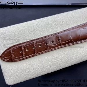 Blancpain Villeret 6654 SS/RG Complicated Function OMF 1:1 Best Edition White Dial on Brown Leather Strap A6654 V3 - Super Clone Watch | 1:1 Best Version
