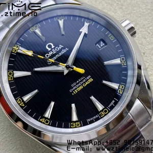 OMEGA Aqua Terra 150M 15,000 GAUSS VSF 1:1 Best Edition Black Textured Dial on SS Bracelet A8508 Super Clone - Super Clone Watch | 1:1 Best Version