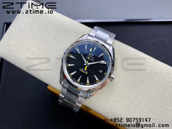 OMEGA Aqua Terra 150M 15,000 GAUSS VSF 1:1 Best Edition Black Textured Dial on SS Bracelet A8508 Super Clone - Super Clone Watch | 1:1 Best Version