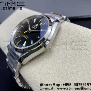 OMEGA Aqua Terra 150M 15,000 GAUSS VSF 1:1 Best Edition Black Textured Dial on SS Bracelet A8508 Super Clone - Super Clone Watch | 1:1 Best Version
