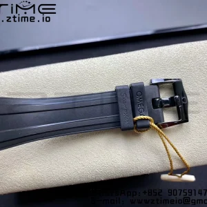 OMEGA Seamaster Diver 300M Real Ceramic Case VSF 1:1 Best Edition με μαύρο λουράκι από καουτσούκ A8806 V2 - Super Clone Watch | 1:1 Best Version