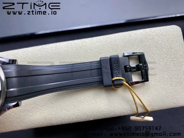OMEGA Seamaster Diver 300M Real Ceramic Case VSF 1:1 Best Edition με μαύρο λουράκι από καουτσούκ A8806 V2 - Super Clone Watch | 1:1 Best Version