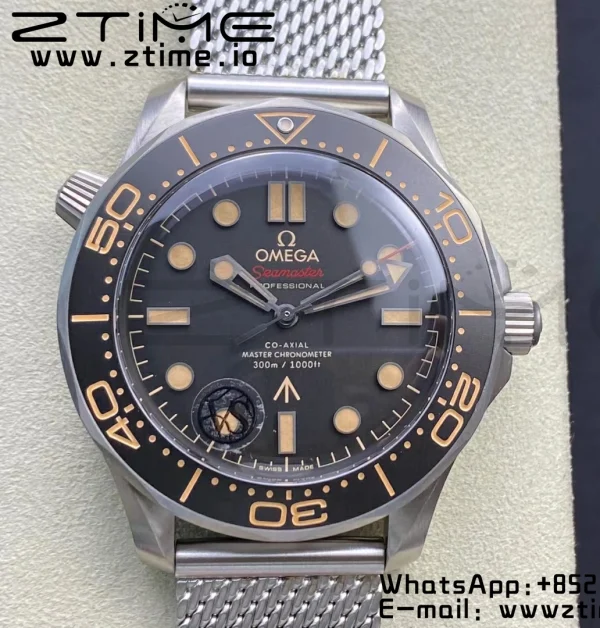 OMEGA Seamaster 300 "No Time to Die" Limited Edition VSF 1:1 Best Edition on SS Mesh Bracelet A8806 V5 - Super Clone Watch | 1:1 Best Version