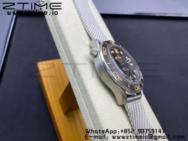 OMEGA Seamaster 300 "No Time to Die" Limited Edition VSF 1:1 Best Edition on SS Mesh Bracelet A8806 V5 - Super Clone Watch | 1:1 Best Version