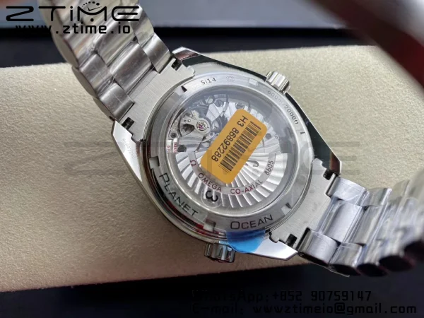 OMEGA Planet Ocean 600M Co-Axial GMT 43.5mm VSF 1:1 Best Edition Black Dial Orange Markers on SS Bracelet A8605 Super Clone - Super Clone Watch | 1:1 Best Version