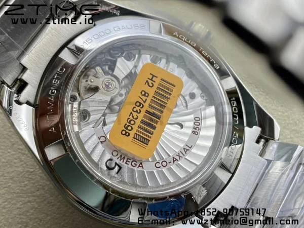 OMEGA Aqua Terra 150M SS VSF 1:1 Best Edition Blue Wave Textured Dial YG Hand on SS Bracelet A8500 Super Clone - Super Clone Watch | 1:1 Best Version