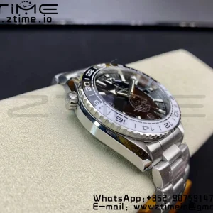 OMEGA Planet Ocean 600M 'Tai Chi' GMT 43.5mm VSF 1:1 Best Edition Black/White Ceramic Bezel and Dial on SS Bracelet A8906 Super Clone - Super Clone Watch | 1:1 Best Version