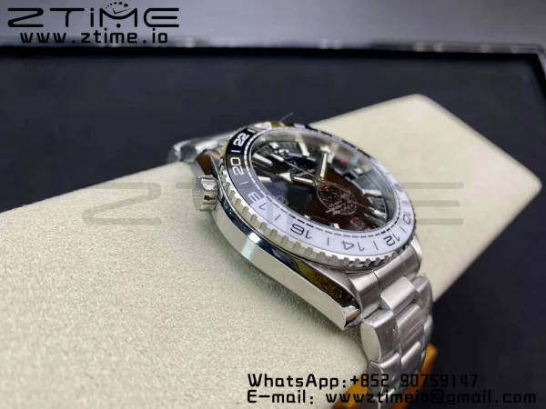 OMEGA Planet Ocean 600M 'Tai Chi' GMT 43.5mm VSF 1:1 Best Edition Black/White Ceramic Bezel and Dial on SS Bracelet A8906 Super Clone - Super Clone Watch | 1:1 Best Version