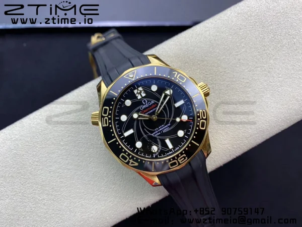 OMEGA Seamaster Diver 300M 007 James Bond VSF 1:1 Best Edition με μαύρο λουράκι από καουτσούκ A8800 - Super Clone Watch | 1:1 Best Version