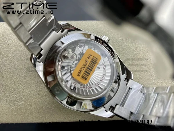 OMEGA Aqua Terra 150M SS VSF 1:1 Best Edition ブラックテクスチャードダイアル シルバーマーカー SSブレスレット A8500 スーパークローン - スーパークローンウォッチ｜1:1ベストバージョン
