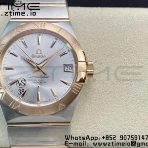 OMEGA Constellation 38mm SS/RG VSF 1:1 Best Edition Silver Dial Stick Markers on SS/RG Bracelet A8500 Super Clone - Super Clone Watch | 1:1 Best Version
