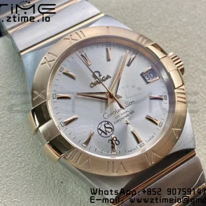 OMEGA Constellation 38mm SS/RG VSF 1:1 Best Edition Silver Dial Stick Markers on SS/RG Bracelet A8500 Super Clone - Super Clone Watch | 1:1 Best Version