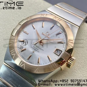 OMEGA Constellation 38mm SS/RG VSF 1:1 Best Edition Silver Dial Stick Markers on SS/RG Bracelet A8500 Super Clone - Super Clone Watch | 1:1 Best Version