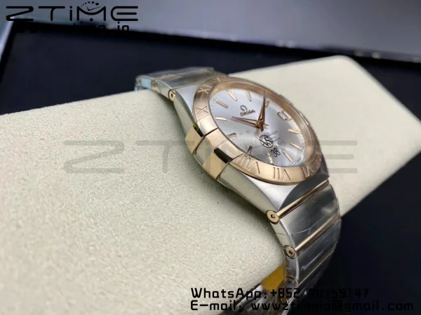 OMEGA Constellation 38mm SS/RG VSF 1:1 Best Edition Silver Dial Stick Markers on SS/RG Bracelet A8500 Super Clone - Super Clone Watch | 1:1 Best Version