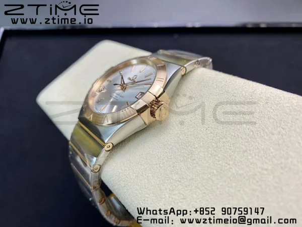 OMEGA Constellation 38mm SS/RG VSF 1:1 Best Edition Silver Dial Stick Markers on SS/RG Bracelet A8500 Super Clone - Super Clone Watch | 1:1 Best Version
