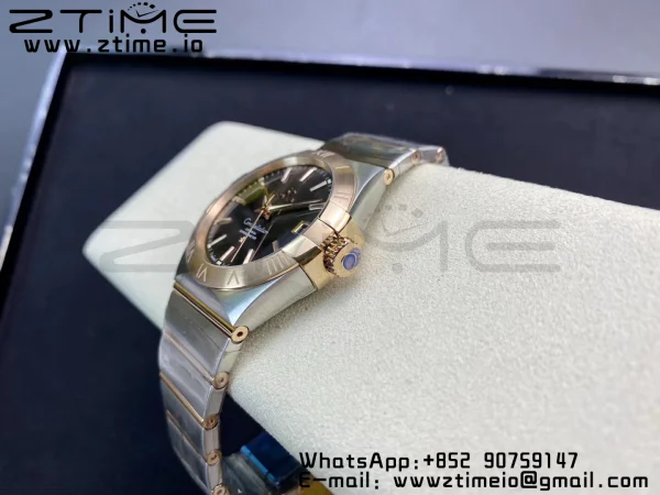 OMEGA Constellation 38mm SS/RG VSF 1:1 Best Edition Brown Dial Stick Markers on SS/RG Bracelet A8500 Super Clone - Super Clone Watch | 1:1 Best Version