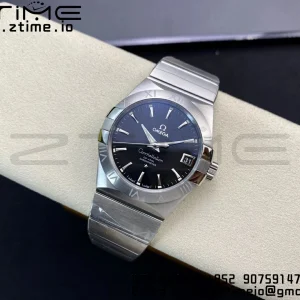 オメガ コンステレーション 38mm SS VSF 1:1 ベスト・エディション ブラックダイアル スティックマーカー SSブレスレット A8500 スーパークローン - スーパークローン時計 | 1:1 ベスト・バージョン