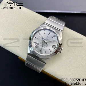 オメガ コンステレーション 38mm SS VSF 1:1 ベスト・エディション シルバーダイアル SSブレスレット スティックマーカー A8500 スーパークローン - スーパークローンウォッチ｜1:1 ベスト・バージョン