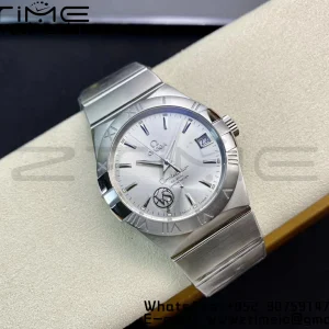 オメガ コンステレーション 38mm SS VSF 1:1 ベスト・エディション シルバーダイアル SSブレスレット スティックマーカー A8500 スーパークローン - スーパークローンウォッチ｜1:1 ベスト・バージョン