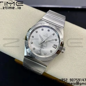 OMEGA Constellation 38mm SS VSF 1:1 Best Edition Silver Dial Diamonds Markers on SS Bracelet A8500 Super Clone - Super Clone Watch | 1:1 Best Version
