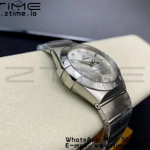 OMEGA Constellation 38mm SS VSF 1:1 Best Edition Silver Dial Diamonds Markers on SS Bracelet A8500 Super Clone - Super Clone Watch | 1:1 Best Version