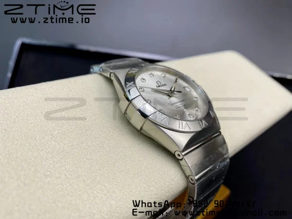 OMEGA Constellation 38mm SS VSF 1:1 Best Edition Silver Dial Diamonds Markers on SS Bracelet A8500 Super Clone - Super Clone Watch | 1:1 Best Version