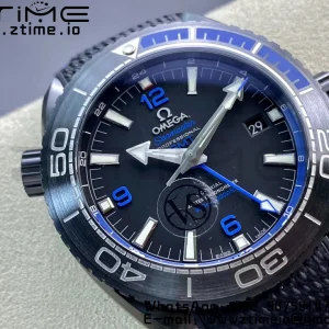 OMEGA Planet Ocean 45.5mm Deep Black blue Real Ceramic VSF 1:1 Best Edition on Black Nylon Strap A8906 Super Clone - Super Clone Watch | 1:1 Best Version