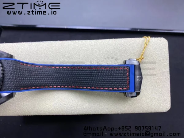OMEGA Planet Ocean GMT 45.5mm ETNZ "Deep Black" Real Ceramic VSF 1:1 Best Edition on Black Nylon Strap A8906 Super Clone - Super Clone Watch | 1:1 Best Version