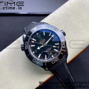 OMEGA Planet Ocean 45.5mm Deep Black Real Ceramic VSF 1:1 Best Edition on Black Nylon Strap A8906 Super Clone - Super Clone Watch | 1:1 Best Version