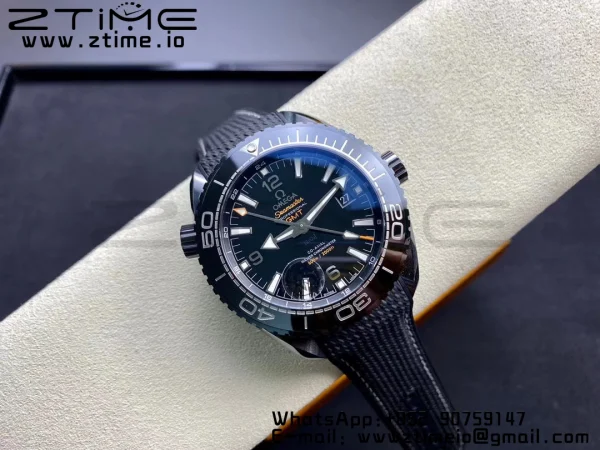 OMEGA Planet Ocean 45.5mm Deep Black Real Ceramic VSF 1:1 Best Edition on Black Nylon Strap A8906 Super Clone - Super Clone Watch | 1:1 Best Version