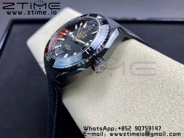 OMEGA Planet Ocean 45.5mm Deep Black Real Ceramic VSF 1:1 Best Edition on Black Nylon Strap A8906 Super Clone - Super Clone Watch | 1:1 Best Version