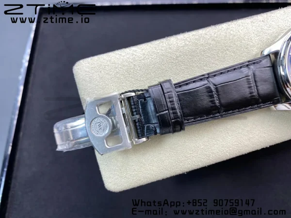 IWC Portuguese Real PR IW500106 ZF 1:1 Best Edition Gray Dial on Black Leather Strap A52010 V5 - Super Clone Watch | 1:1 Best Version