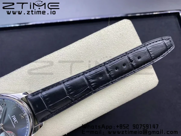 IWC Portuguese Real PR IW500106 ZF 1:1 Best Edition Gray Dial on Black Leather Strap A52010 V5 - Super Clone Watch | 1:1 Best Version