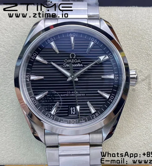 OMEGA Aqua Terra 150M Master Chronometers VSF 1:1 Best Edition Black Dial SS Hand on SS Bracelet A8900 Super Clone - Super Clone Watch | 1:1 Best Version