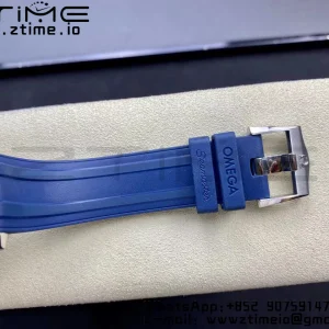 OMEGA Seamaster Diver 300M VSF 1:1 Best Edition Blue Ceramic Blue Dial on Blue Rubber Strap A8800 V2 - Super Clone Watch | 1:1 Best Version